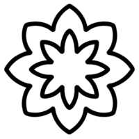 magnifique fleur contour png