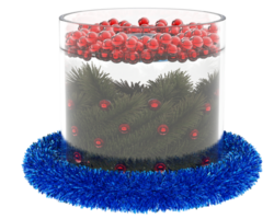 Christmas table decoration isolated on background. 3d rendering - illustration png