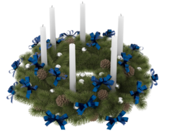 Kerstmis tafel decoratie geïsoleerd Aan achtergrond. 3d renderen - illustratie png