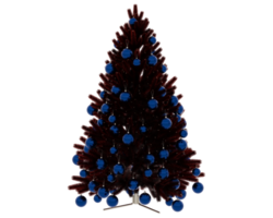 Christmas tree isolated on background. 3d rendering - illustration png