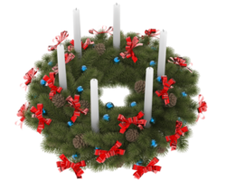 Kerstmis tafel decoratie geïsoleerd Aan achtergrond. 3d renderen - illustratie png