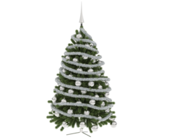 Natale albero isolato su sfondo. 3d interpretazione - illustrazione png