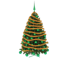 Christmas tree isolated on background. 3d rendering - illustration png