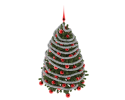 Christmas tree isolated on background. 3d rendering - illustration png