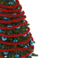 Natale albero isolato su sfondo. 3d interpretazione - illustrazione png