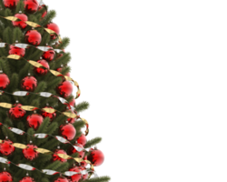 Navidad árbol aislado en antecedentes. 3d representación - ilustración png