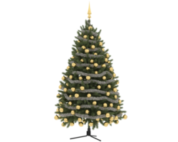 Navidad árbol aislado en antecedentes. 3d representación - ilustración png