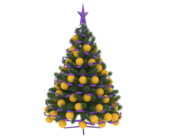 Kerstmis boom geïsoleerd Aan achtergrond. 3d renderen - illustratie png