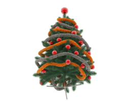 Noël arbre isolé sur Contexte. 3d le rendu - illustration png