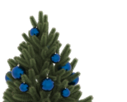 Christmas tree isolated on background. 3d rendering - illustration png