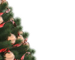 Christmas tree isolated on background. 3d rendering - illustration png