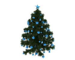 Christmas tree isolated on background. 3d rendering - illustration png