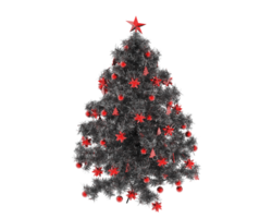 Christmas tree isolated on background. 3d rendering - illustration png