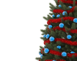 Noël arbre isolé sur Contexte. 3d le rendu - illustration png
