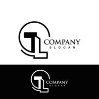 Minimalist TL, Letter Logo, simple and Luxury Icon Vector business identity design Template