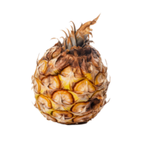 AI generated Decayed Rotten Pineapple Symbol of Food Waste  Unhealthy Eating Habits png