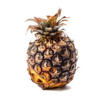 ai généré pourri pourri ananas symbole de nourriture déchets mauvais pour la santé en mangeant habitudes png