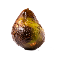 AI generated Decay of Nutritional Essence Rotten Avocado Signifying Unhealthy Eating and Food Waste, Generative Ai png