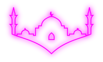 islamico neon moschea png