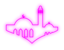 Islamitisch neon moskee png