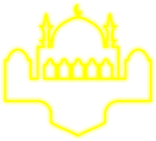 islamico neon moschea png