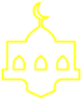 islâmico néon mesquita png