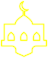 islamic neon moské png