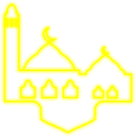 islamico neon moschea png