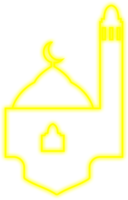 islamico neon moschea png