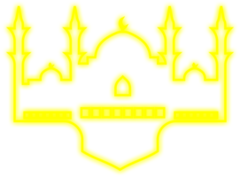 Islamitisch neon moskee png