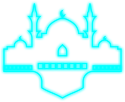 islamico neon moschea png