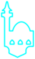 Islamic Neon Mosque png