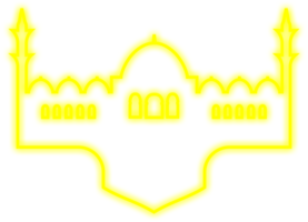 Islamic Neon Mosque png