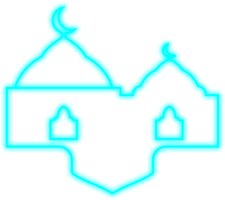 islamico neon moschea png