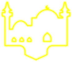 Islamic Neon Mosque png