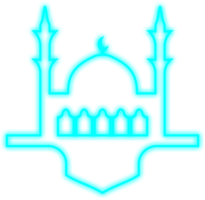 islâmico néon mesquita png