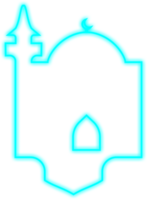 islamico neon moschea png