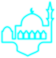 islamique néon mosquée png