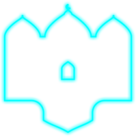 islamic neon moské png