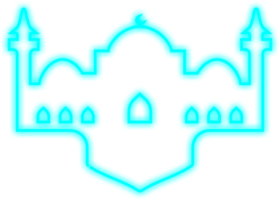 Islamic Neon Mosque png