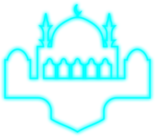 Islamitisch neon moskee png