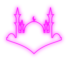 islamico neon moschea png