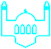 islamico neon moschea png