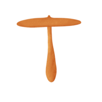 An orange mushroom like an umbrella png