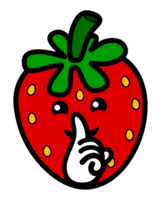 rood aardbei fruit emoticon gezicht png