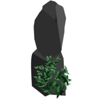stenen of zwart steenkool van planten png