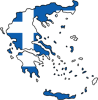 dibujo de Grecia bandera mapa. png