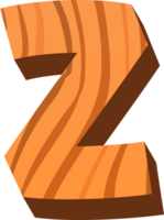 Wood Alphabet Funny Letter Z png