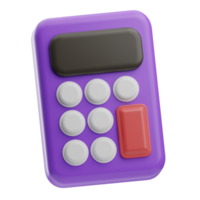 papelería objeto calculadora 3d ilustración png