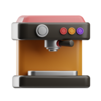 brevpapper objekt coffe maskin 3d illustration png